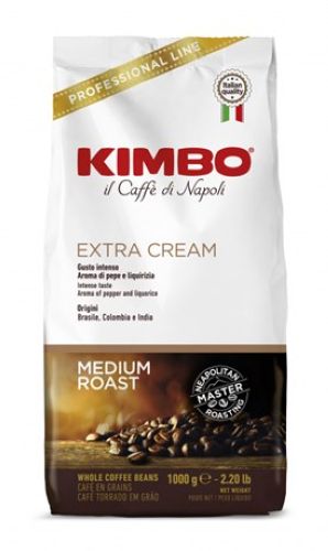 Кофе Kimbo Extra Cream в зернах, 1кг